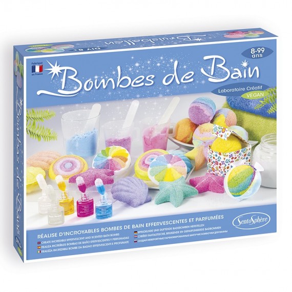 SentoSphère - BOUGIES CRISTAL - Création de bougies raffinées multicolores  - Kit atelier créatif enfant - A partir de 8 ans - Fabriqué en France 