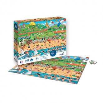 Puzzle 200 pièces - Le Trésor des Dragons - Sentosphere - Pour Enfant de 8  ans et plus - 7 couleurs - Cdiscount Jeux - Jouets