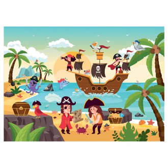 Puzzle 36 pièces - Les Pirates