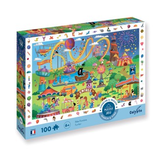 Puzzle 100 pièces " Cherche et trouve " - Fête Foraine