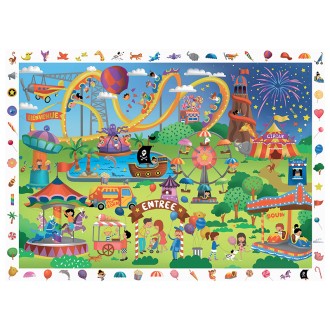 Puzzle 100 pièces " Cherche et trouve " - Fête Foraine